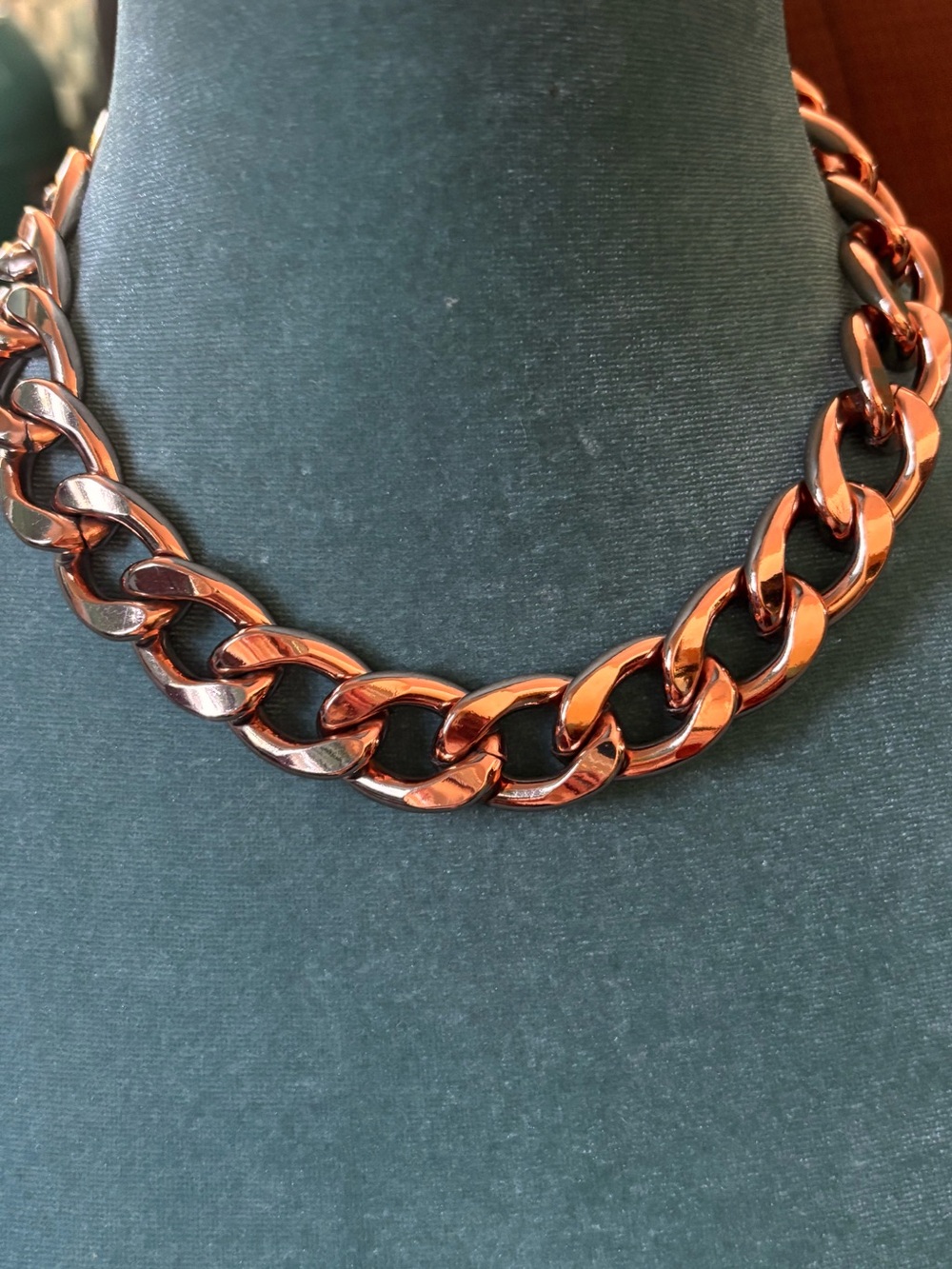 Chunky Rose Gold Colored Choker